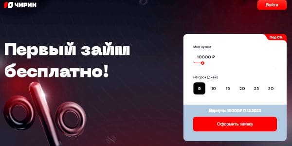 Кредитный сервис Чирик